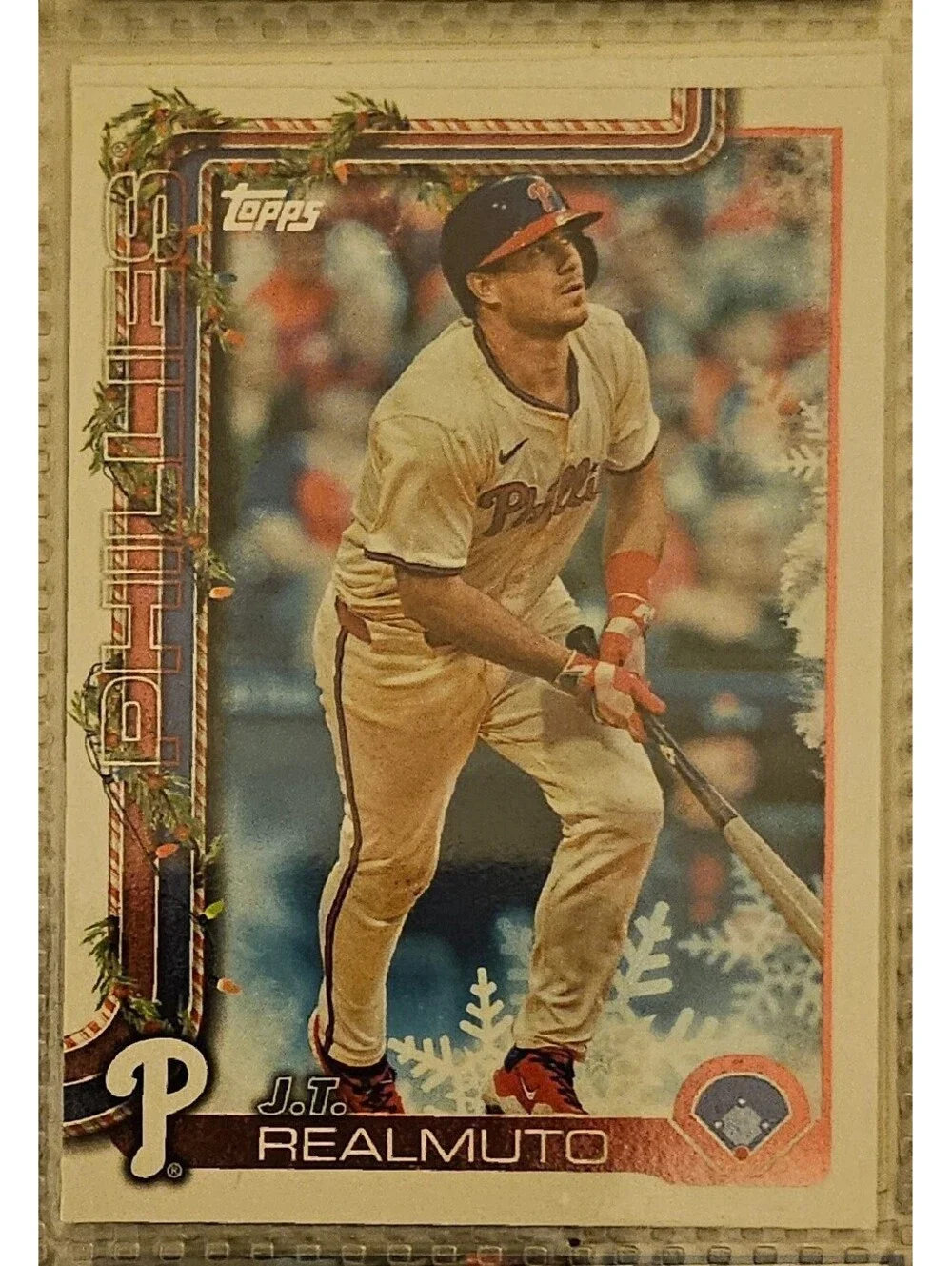 2025 Topps Holiday #H33 J.T. Realmuto
